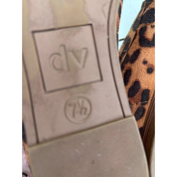 DV Dolce Vita Leopard Print Lace-Up Suede Desert Boots Womens Size 7.5 - Picture 7 of 10